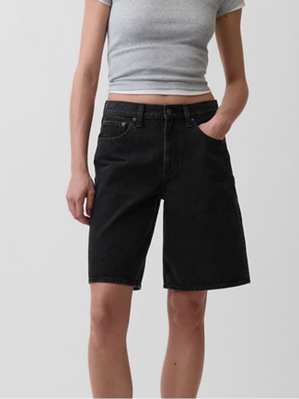 Gap Longline mid rise denim short